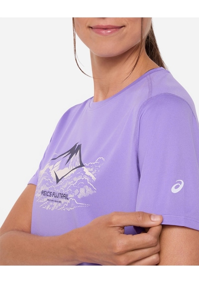 Asics Fujıtraıl Logo Ss Top Kadın Mor Kısa Kollu Tshirt 2012d432-500