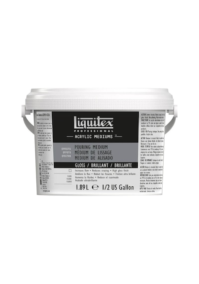 Liquitex Professional Gloss Pouring Medium Akrilik Parlak Dökme Medyumu 1.89 Litre 0001 Beyaz