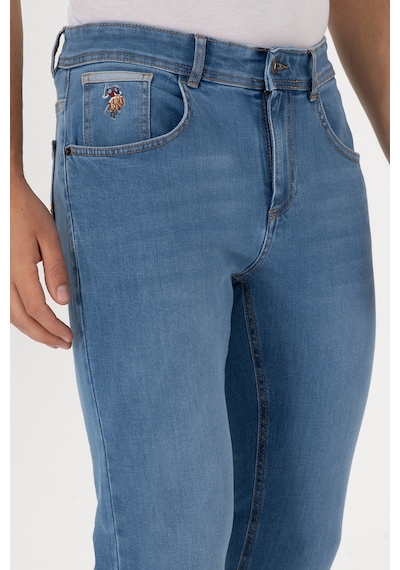 U.S. Polo Assn. Erkek Açık Mavi Slim Fit Jean Pantolon 50316553-DN0021