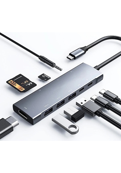 Ally 9 İn1 Type C Hub 4k 30hz Hdmi Usb 3.0sdpd Adaptör- 5775