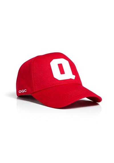 Ogc Q Harfi Unisex Şapka Kırmızı