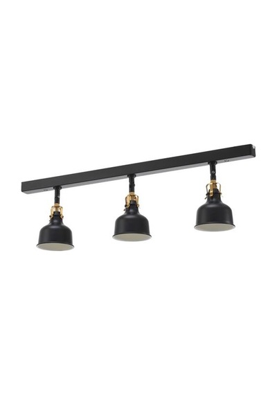 Ikea Ranarp Spot Lamba, Siyah, 74 Cm, 3 Spotlu