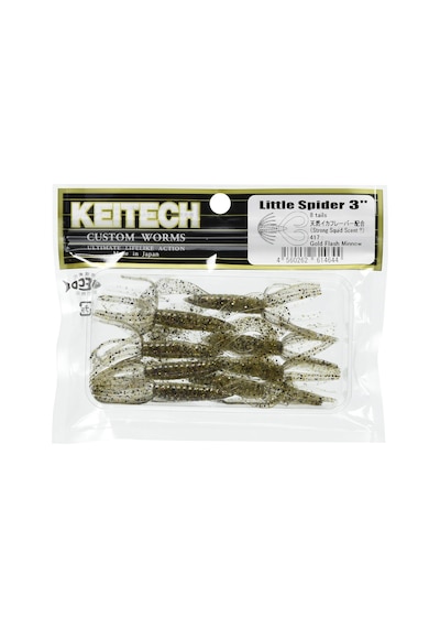 Keitech Little Spider 3" 417 Gold Flash Minnow