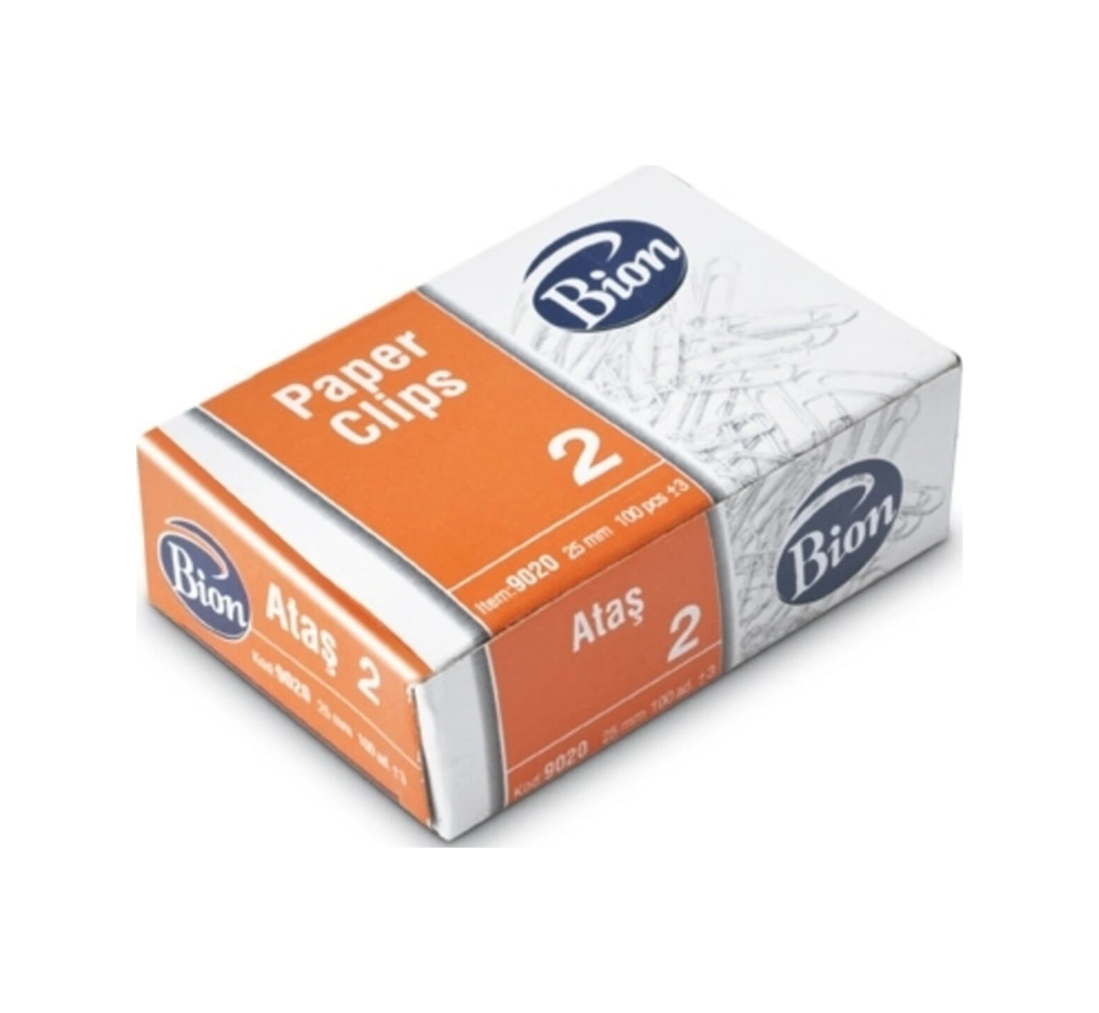 36 Lı Paket Ataş Metal Nikelli No: 2 25 Mm