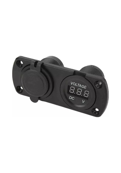 2 Li Su Geçirmez Usb Voltmetre Pano Tip Şarj Soketi