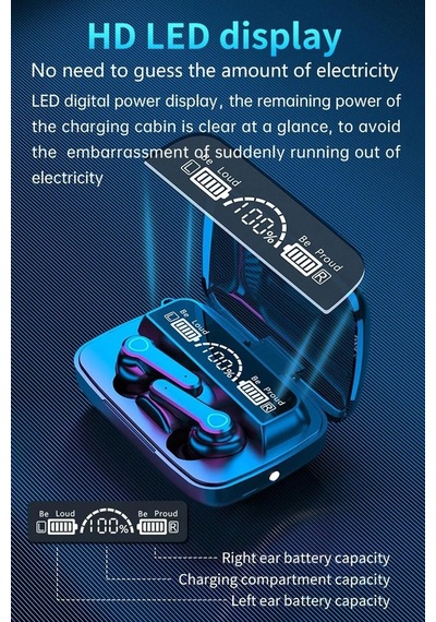 Favors M19 TWS Bluetooth 5.1 LED Göstergeli Kulak İçi Kulaklık