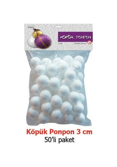 Vincent Foam Ball - Strafor Köpük Top 3 CM 50 Adet