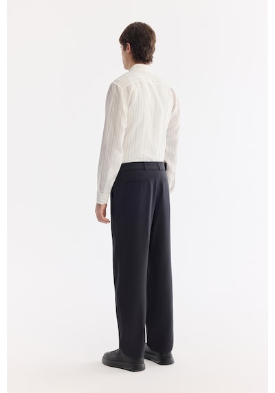 Avva Erkek Siyah Klasik Bel Nefes Alan Modal Karışımlı Soft Touch Baggy Fit Pantolon A61y3033 Avva Erkek Siyah Klasik Bel Nefes Alan Modal Karışımlı Soft Touch Baggy Fit Pantolon A61y3033