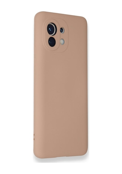 Xiaomi Mi 11 Uyumlu Kılıf Nano İçi Kadife Silikon - Pudra