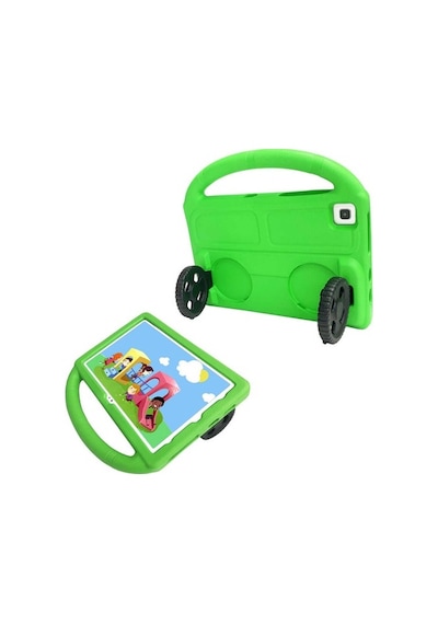 Galaxy Uyumlu Tab A7 10.4 T500 2020 Tekerlek Standlı Tablet Eva Silikon