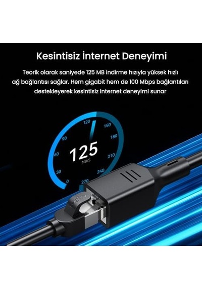 Cat6 1000mbps Gigabit Ftp Rj45 Ethernet Ağ Uzatma Kablosu 5 Metre