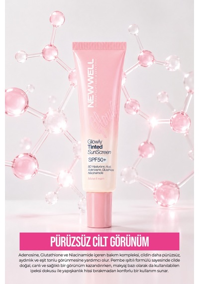 Glowly Tinted Mineral Sunscreen Spf50+ Renkli Mineral Filtreli Güneş Koruyucu Krem 35 Ml