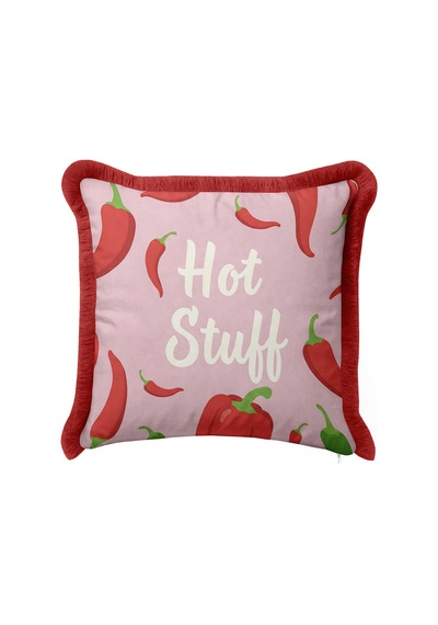 Hot Stuff Biber Pop Art Saçaklı Yastık Kılıfı - Retro Pembe Kırmızı Bordo Püsküllü Kırlent Kılıfı Serin Yörünge Nektar Hot Stuff Biber Pop Art Saçaklı Yastık Kılıfı - Retro Pembe Kırmızı Bordo Püsküllü Kırlent Kılıfı Serin Yörünge Nektar