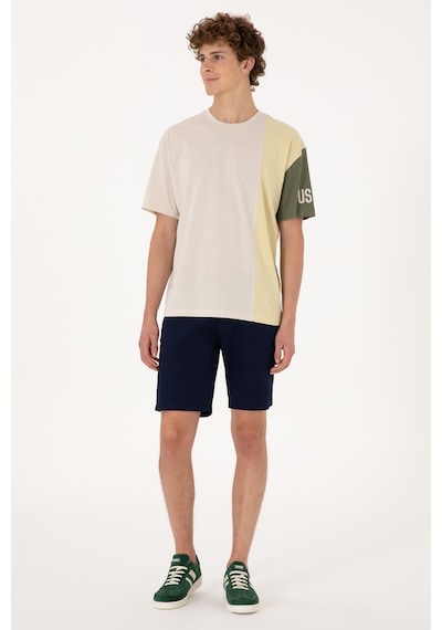 U.S. Polo Assn. Erkek Comfort Fit Bisiklet Yaka Taş Tişört 50306896-VR049