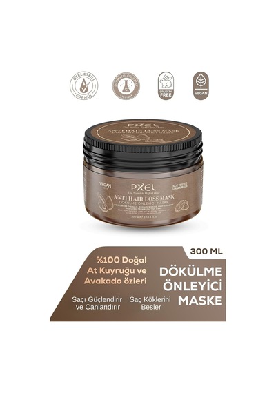 Lexroo Dökülme Önleyici Saç Maskesi 300 Ml Kafein, Biotin Ve Bitkisel Protein İçerikli