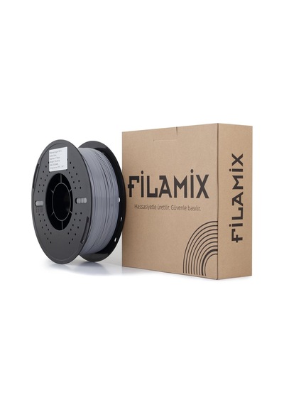 Filamix Hyper Petg Gri Filament 1.75mm 1kg Plastik Makara Hızlı