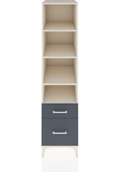 Kronos Dolap 4 Raflı 2 Çekmeceli 44x59x182 Aytaşı-antrasit Aytası