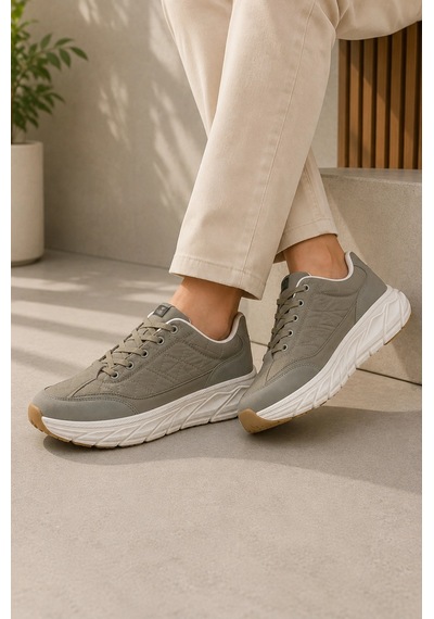 Ht Hotin Quantum Erkek Günlük Spor Ayakkabı Rahat Tabanlı Bağcıklı Hafif Casual Sneaker - Haki Ht Hotin Quantum Erkek Günlük Spor Ayakkabı Rahat Tabanlı Bağcıklı Hafif Casual Sneaker - Haki