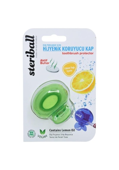 Diş Fırçası Koruma Kabı - Limon Kokulu Çocuk Manuel Diş Fırçaları İçin Karma Renk Çok Renkli