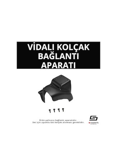 S-dizayn Renault Megane 3 Abs Vidalı Kol Dayama Kolçak Alt Adaptör 2012-2016 A+kalite