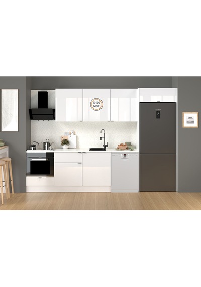 320 Cm %100 Mdf Tezgahlı Efil Ankastre Mutfak Dolabı Beyaz 320 Cm %100 Mdf Tezgahlı Efil Ankastre Mutfak Dolabı Beyaz