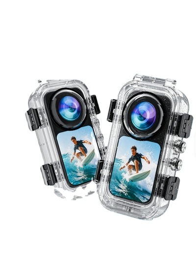 X6 Invisible Magnetic Dive Case / Go Ru Nmez Manyetik Dalıs Kabı 60m Beyaz