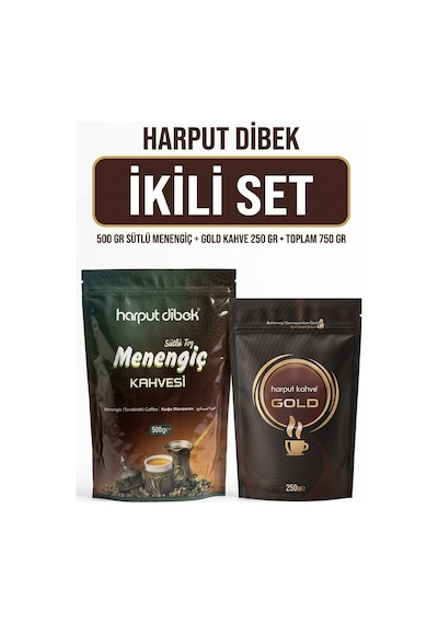 İkili Set 500 Gr Sütlü Toz Menengiç Kahvesi + 250 Gr Gold Kahve Toplam 750 Gr Diğer