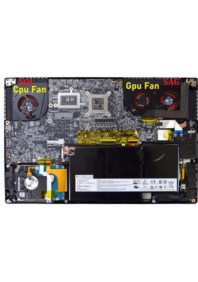 MSI Uyumlu Gs63Vr Gs63Vr Stealth Pro Notebook Fan Ver.2 (Gpu Vga) Sağ
