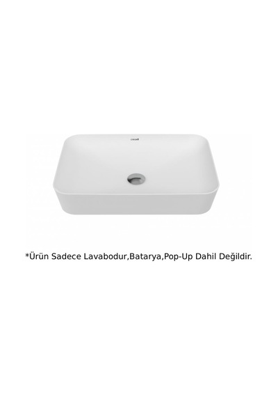 Creavit Ul060 Ultra Dikdörtgen Çanak Lavabo Mat Beyaz 60 CM