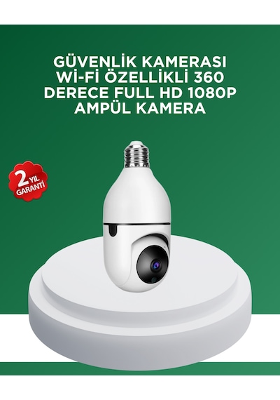 1080p Gece Görüşlü Ampul Güvenlik Kamerası Kablolu Ve Kablosuz Seçenekli - Lisinya