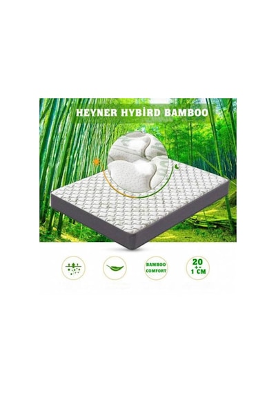 Uzunbebe 110X190 Ortopedik Yaylı Yatak Heyner Hybird Bamboo