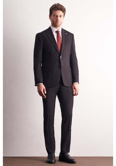 İmza Siyah Kırlangıç Yaka Kendinden Desenli Esnek Bel Slim Fit 6 Drop Takım Elbise 1001255167 Siyah İmza Siyah Kırlangıç Yaka Kendinden Desenli Esnek Bel Slim Fit 6 Drop Takım Elbise 1001255167 Siyah