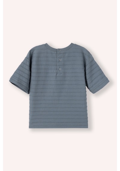 Panço Erkek Çocuk Kısa Kollu T-shirt İndigo