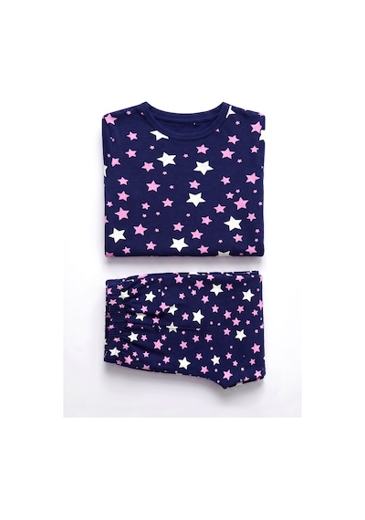 Öts Kız Çocuk Pamuklu Pijama Takımı Kısa Kol Uzun Alt Desenli Geniş Ve Rahat Kesim 474006 Renkli-6 Öts Kız Çocuk Pamuklu Pijama Takımı Kısa Kol Uzun Alt Desenli Geniş Ve Rahat Kesim 474006 Renkli-6