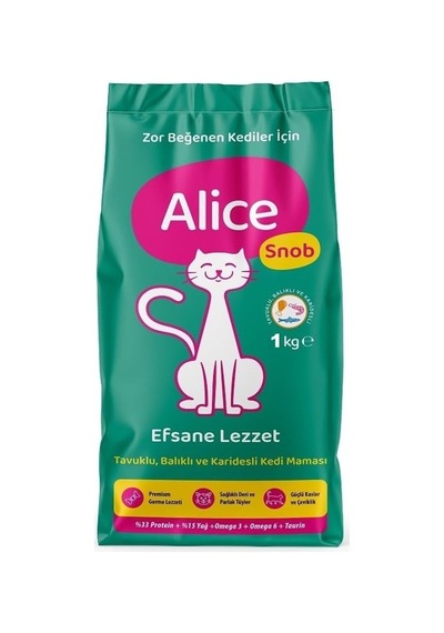 Alice Snob Premium Kedi Maması 5x1 Kg