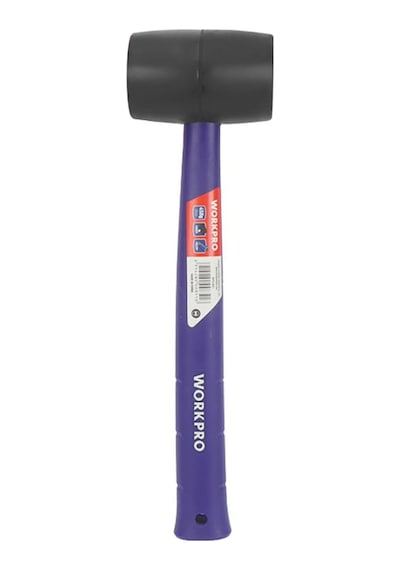 Workpro Wp241041 57mm 450gr Pvc Pp Saplı Siyah Kauçuk Tokmak