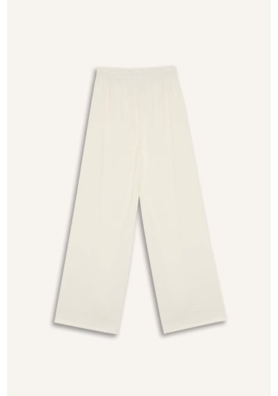 Defacto Regular Fit Esnek Belli Plaj Pantolonu-fall İn Love E1172ax25smwt16 Beyaz