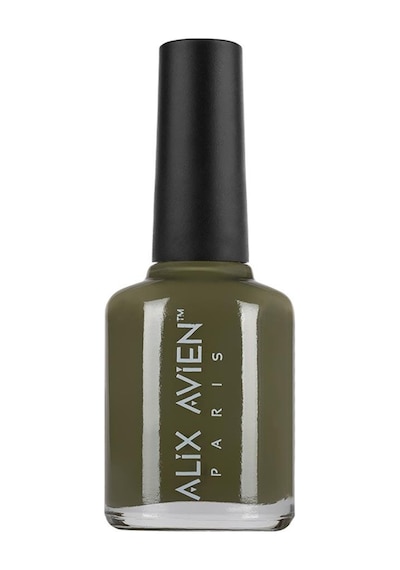 Alix Avien Haki Yeşil 44 Yüksek Pigmentli Uzun Süreli Kalıcılık Hızlı Kuruma Nail Lacquer 44