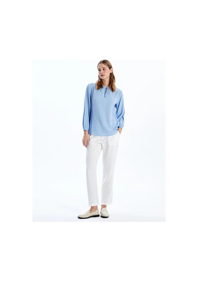 LC Waikiki Lcwaıkıkı Classic Beli Lastikli Loose Fit Kadın Pantolon Ecru