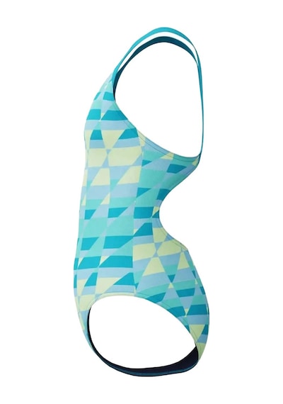 Speedo Speedo Allover Print Splshbck Jf Blugrn Kız Çocuk Mavi Mayo 006