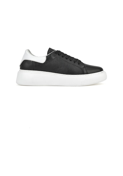 Ziya, Kadın Hakiki Deri Sneaker 1531050z26802370k Siyah 1531050z26802370k 000 Siyah