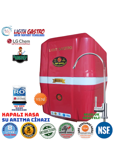 Lightgastro Kımz Byz Montaj Dahil 8l 7fl 14aşama Su Arıtma Cihazı