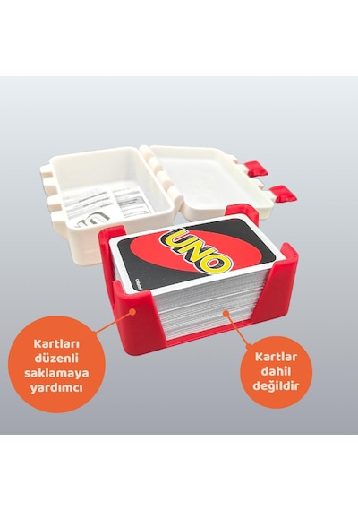 Uno Kart Düzenleme Saklama Kutusu - Kilitli, Dayanıklı Ve Taşınabilir