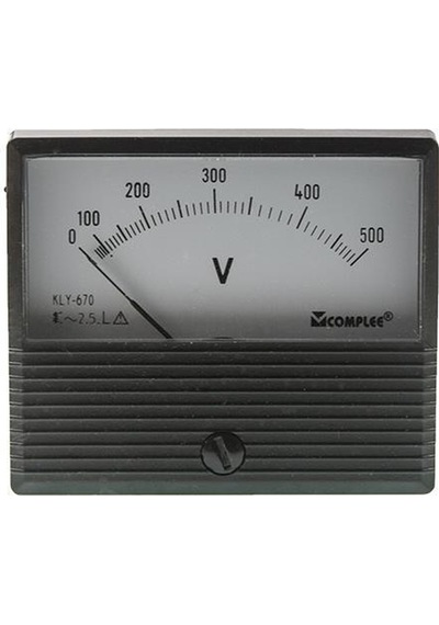 500v Analog Voltmetre - Panel Tipi Ölçü Aleti Kly-t670