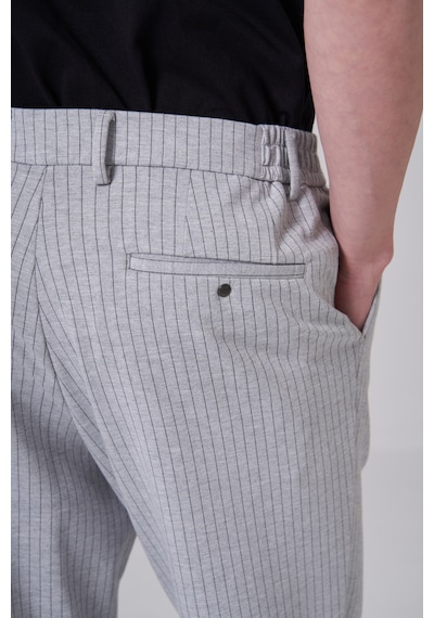 Morven Erkek Gri Trend Çizgili Slim Fit Pantolon 25ms003043100 Gri
