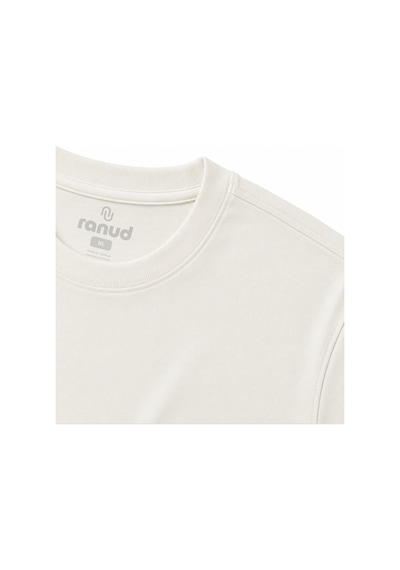 Ranud Erkek Regular Fit Tişört,%100 Pamuk, Yumuşak Fırçalı Kumaş, Oeko-tex Sertifikalı Ekru Ranud Erkek Regular Fit Tişört,%100 Pamuk, Yumuşak Fırçalı Kumaş, Oeko-tex Sertifikalı Ekru