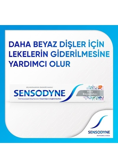 Sensodyne Ekstra Beyazlatıcı Diş Macunu 3 x 75 ML