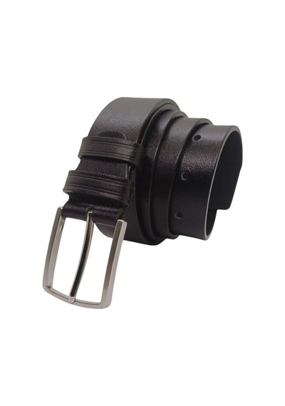 Bawcompany Erkek Kemer Hakiki Deri Kumaş Ve Kanvas Pantolonlar Için Uygun 3.2cm Siyah
