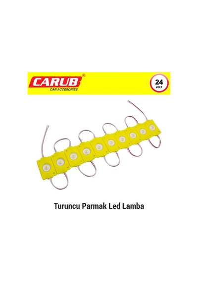 Carub Br0409969 Lamba Parmak 24v Mercekli 1 Set 10 Adet Turuncu