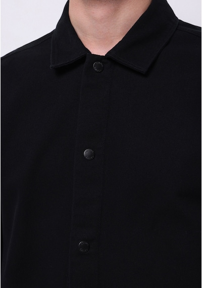 Colin's Colins Crop Fit Erkek Siyah Shacket Cl1075308 Q1.v1 Blk Siyah